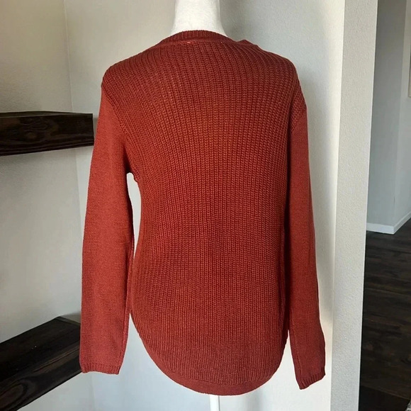 NWOT RD Style Knit Womens Sweater Rust Color Size XS - Picture 13 of 14